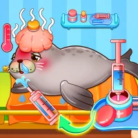 海洋动物救助中心-医生治疗